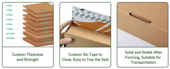 뚜껑 및 바닥 종이 상자 공장