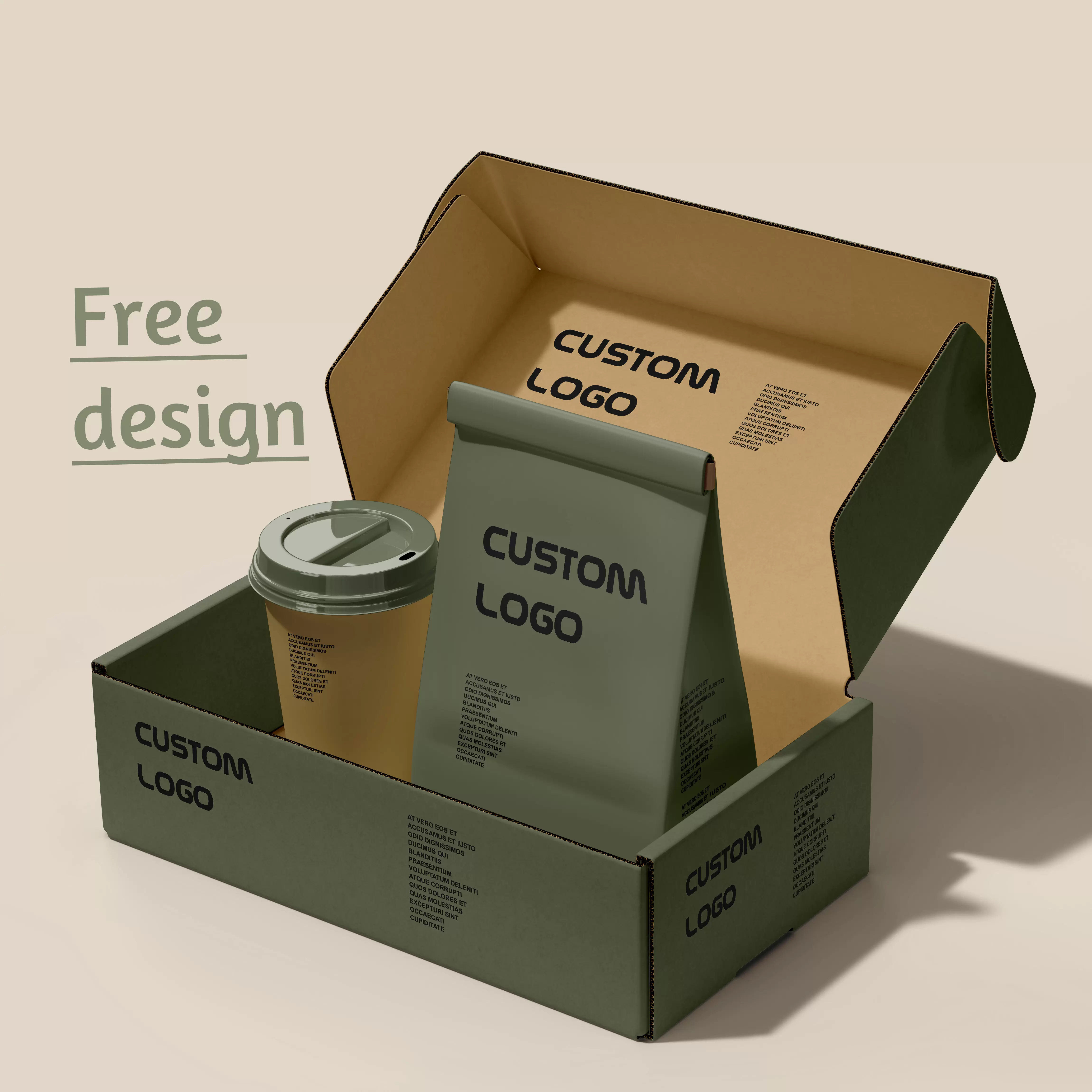 맞춤형 골판지 우편물 상자